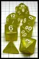 Dice : Dice - Dice Sets - QMay Yellow Glitter with White Numerals - Amazon 2023